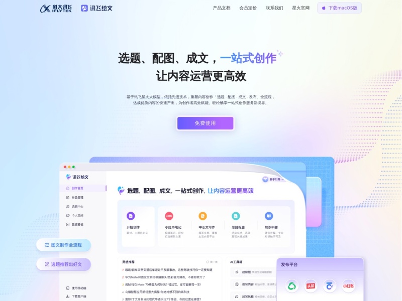 讯飞绘文 截图