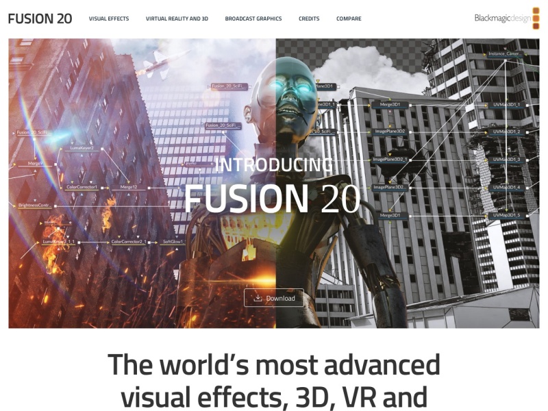 Blackmagic Fusion 截图