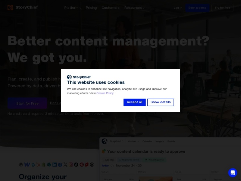 StoryChief 截图