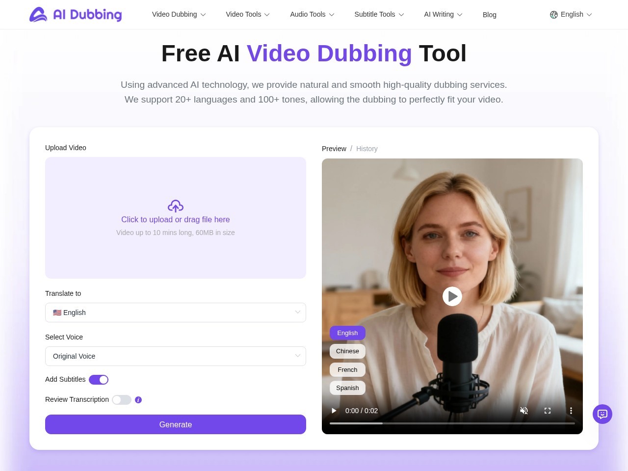 AI Dubbing