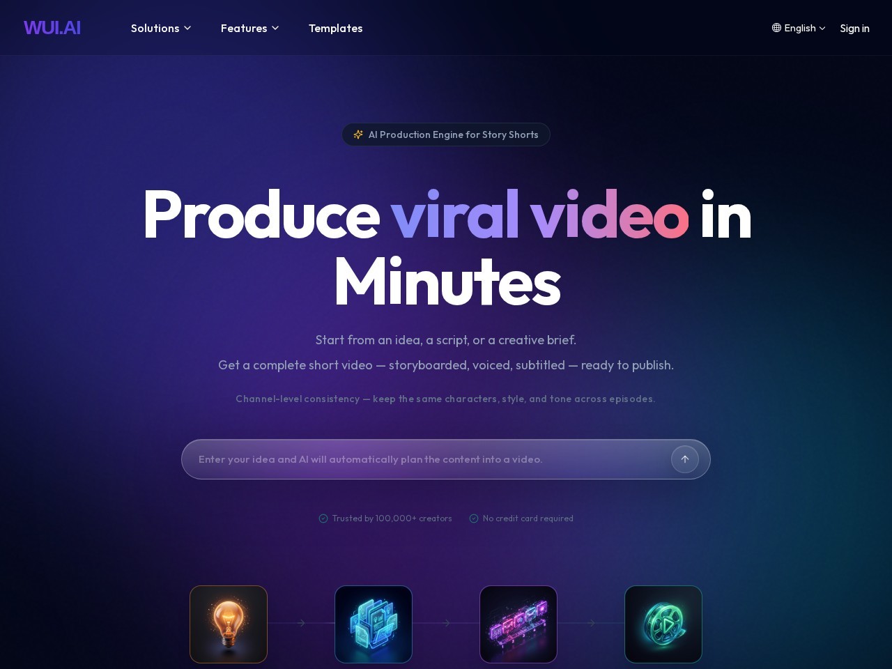 Launch a faceless video channel in minutes
