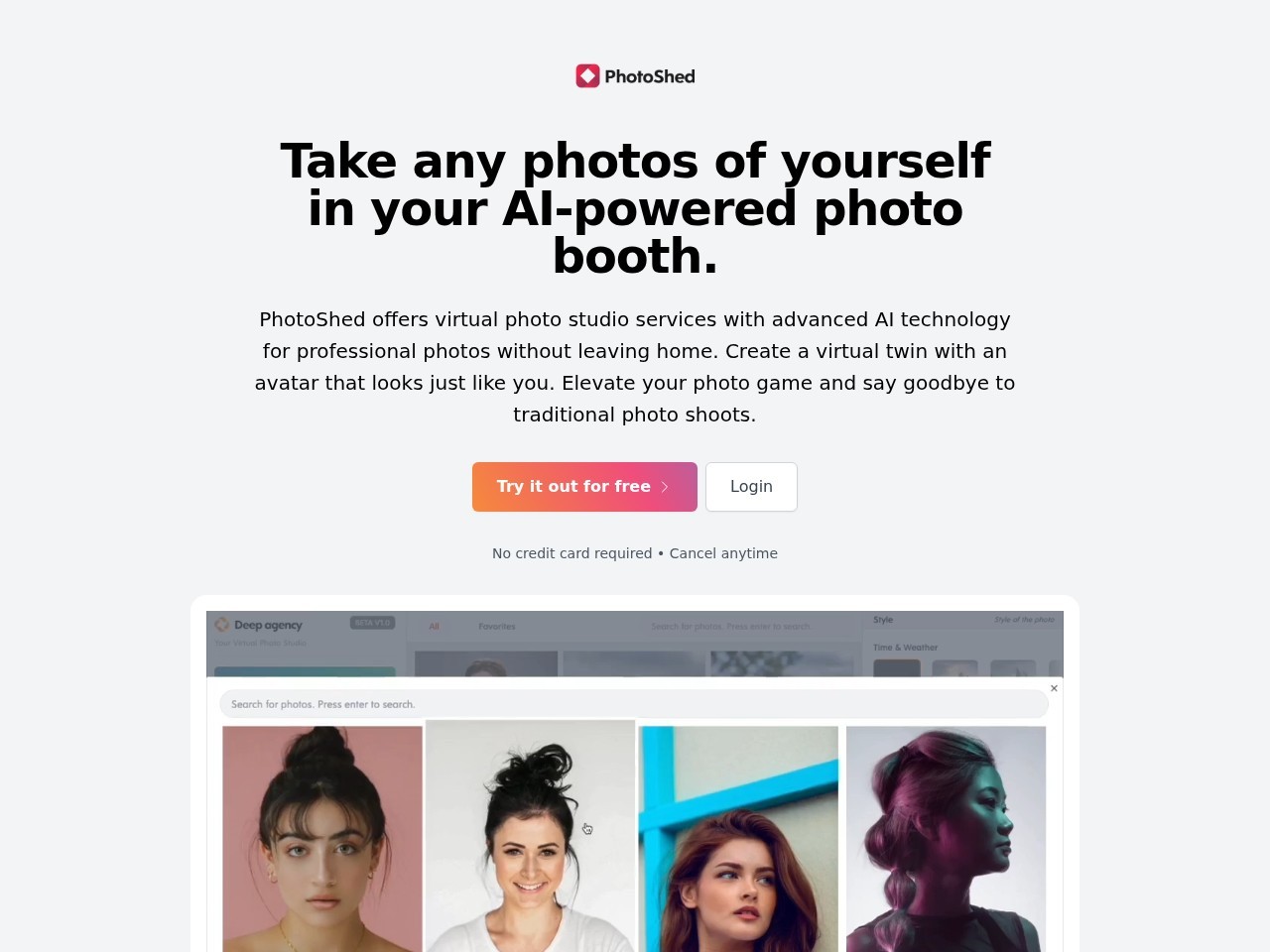 Virtual Photo Studio & AI Modelling Agency