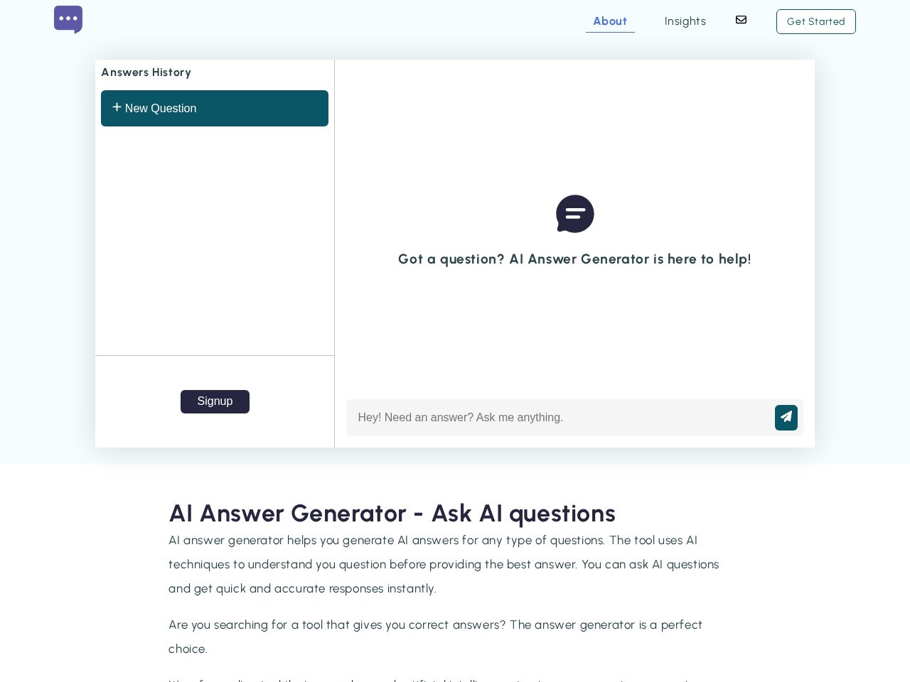 AI Answer Generator