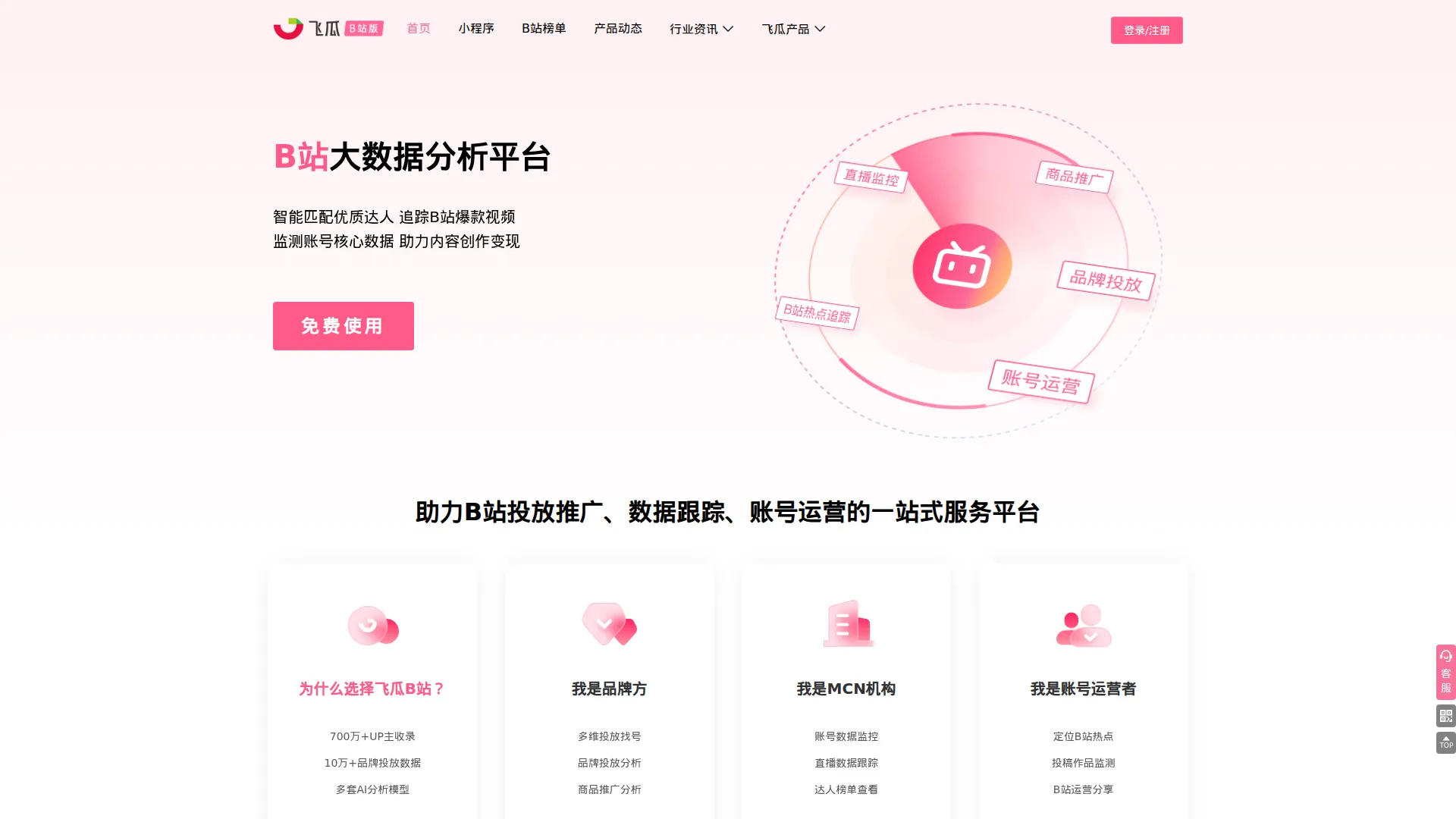 飞瓜数据B站版
