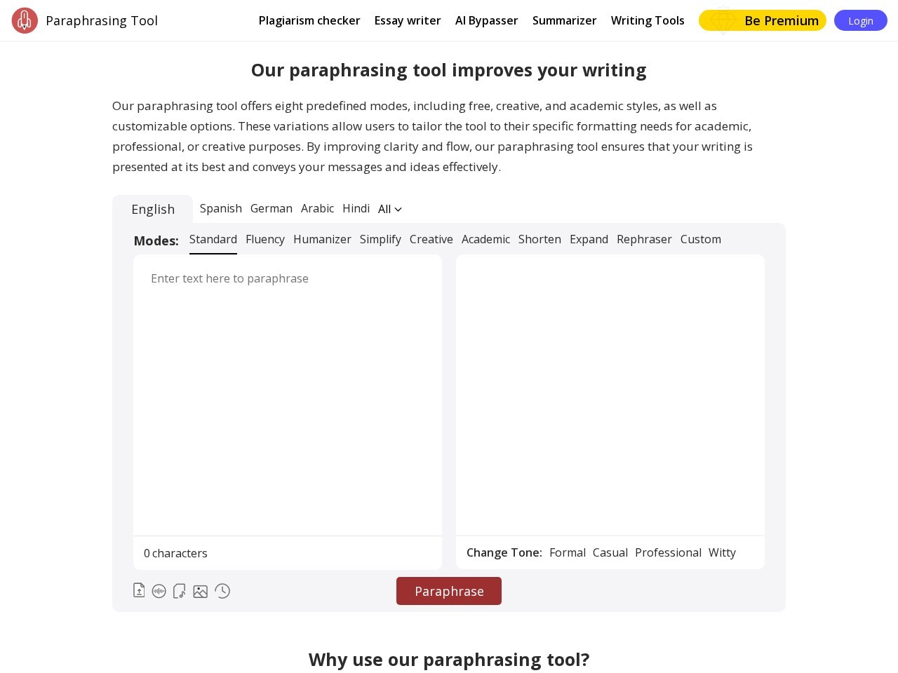 Paraphrasingtool.ai