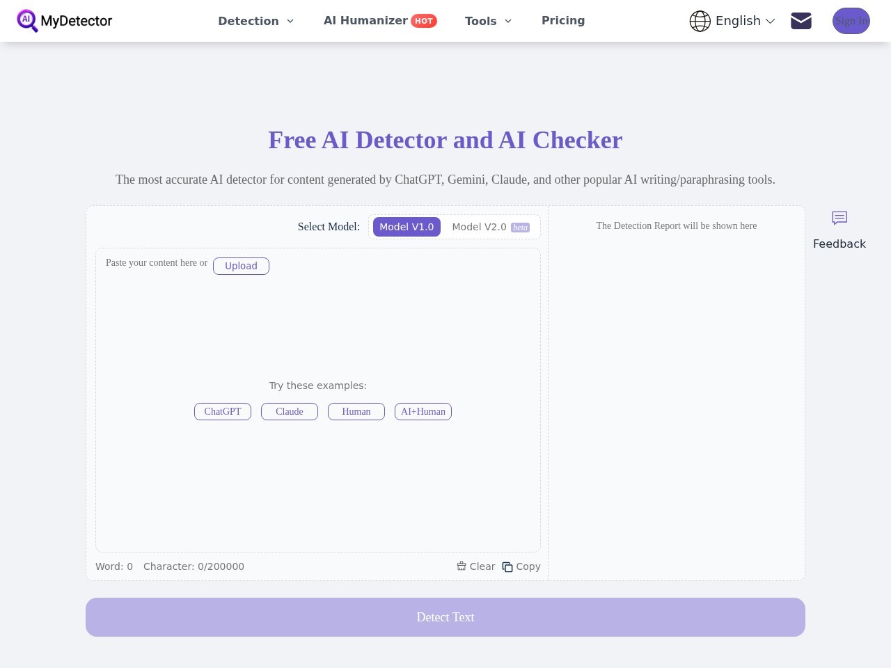 Free AI Detector