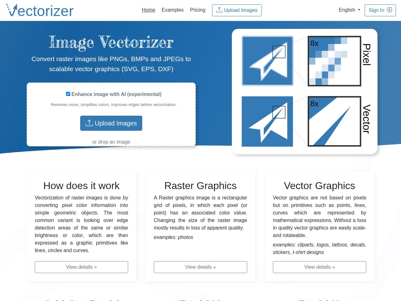 Online Image Vectorizer