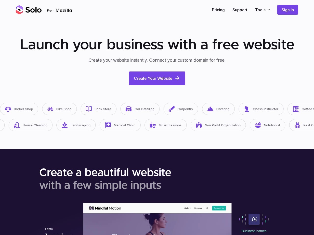 Solo AI Website Creator
