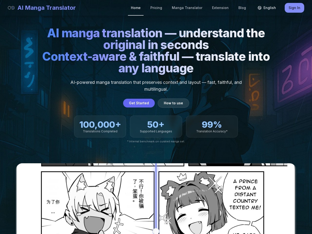 AI Manga Translator