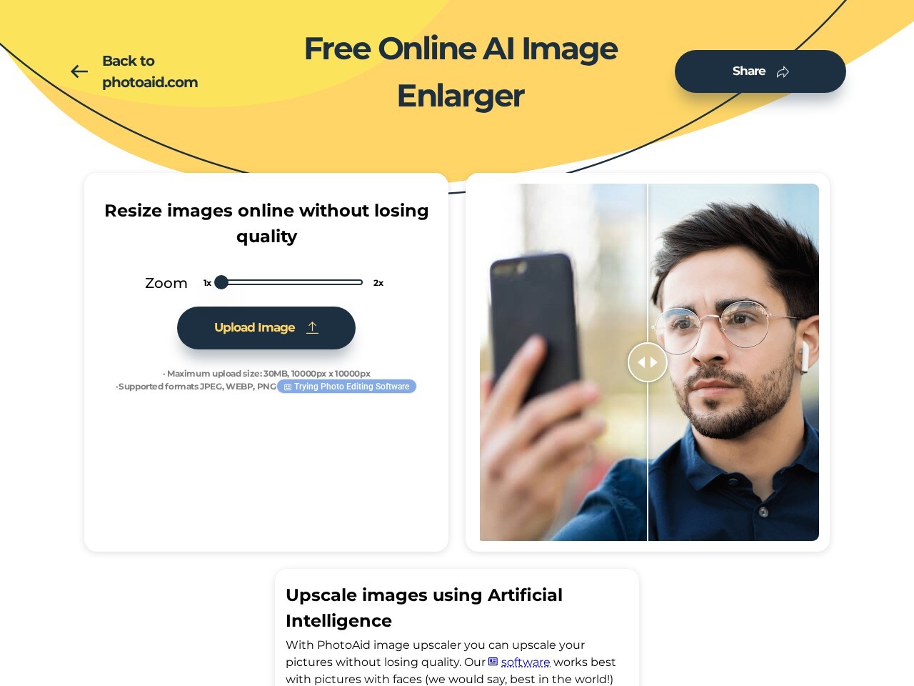 Free Online AI Image Enlarger
